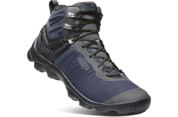 Image of KEEN Venture Mid WP Shoes - Mens, Blue Nights/Raven, 12 US, 1021166-blueni/raven-12