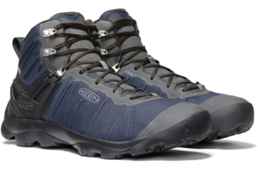 Image of KEEN Venture Mid WP Shoes - Mens, Blue Nights/Raven, 12 US, 1021166-blueni/raven-12
