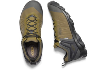 Image of KEEN Venture WP Shoes - Mens, Dark Olive/Raven, 8.5 US, 1021169-do/raven-8.5