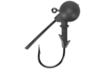 Image of Keitech Tungsten Super Football Jig Head, 1/2oz, Custom Number 2/0 Hook, Gray, 2 Per Bag, SF2012