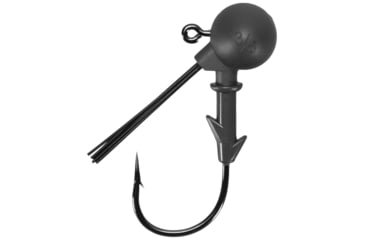 Image of Keitech Tungsten Super Football Jig Head, 3/8oz, Custom #2/0 Hook, Gray, 3 Per Bag, SF2038