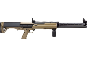 Image of Kel-Tec KSG-25 3in Tactical Pump Shotgun, 12 Gauge, 30.5in BBL, Synthetic Tan Stock, 40RD Capacity, Parkerized Black, KSG25TAN