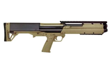 Image of Kel-Tec KSG 3in Tactical Pump Shotgun, 12 Gauge, 18.5in BBL, Synthetic Tan Stock, 12RD Capacity, Parkerized Bi-Tone, KSGTAN