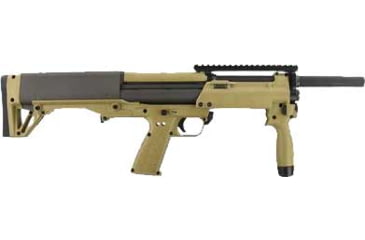 Image of Kel-Tec KSG-NR 3in Tactical Pump Shotgun, 12 Gauge, 18.5in BBL, Synthetic Tan Stock, 8RD Capacity, Black, KSGNRTAN