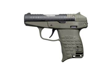 Image of Kel-Tec PR3AT Semi Auto Pistol, .380 Auto, 2.85 inch Barrel, Fixed, Black, Polymer, Green, 13 Round Capacity, PR3ATGRN
