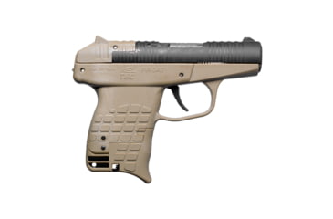 Image of Kel-Tec PR3AT Semi Auto Pistol, .380 Auto, 2.85 inch Barrel, Fixed, Black, Polymer, Tan, 13 Round Capacity, PR3ATTAN