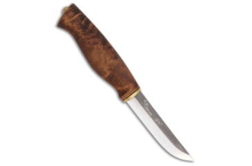 Image of Kellam Knives Kellam Knives Wolverine Fixed Blade Knife Stained Curly Birch 3.75" Satin, Wood, Carbon Steel, adult, BHQ-55506