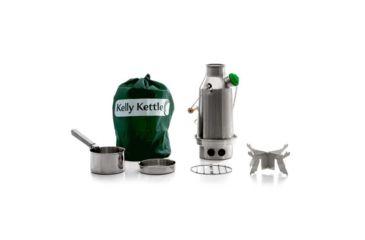 Image of Kelly Kettle Stainless Small Trekker - Basic Kit-Stainless Steel