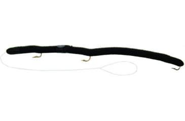 Image of Kellys Pier Boy Special Pre-Rigged Plastic Worm, 5 1/2in, 3 Number 6 Hooks, Blackberry Black, PBS101-BBB