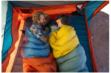 Image of Kelty Discovery Basecamp 4 Tent, Laurel Green/Stormy Blue, One Size, 40835722STB