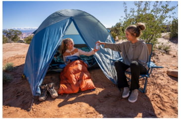 Image of Kelty Discovery Element 4 Tent, Iceberg Green/Agean Blue, One Size, 40835922AGB