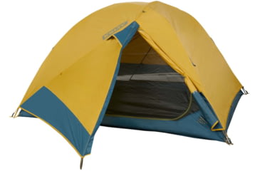 Image of Kelty Far Out 3 w/Footprint Tent, Olive Oil/Agean Blue, One Size, 40835322