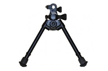 Image of Versa-Pod All Steel  Model 52 9-12in Standard Bench Bipod w/ Rubber Feet And Universal Adaptor, Black, 160-052