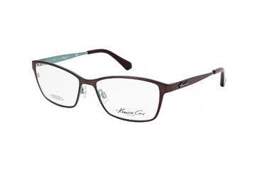 Image of Kenneth Cole KC0206 Eyeglass Frames - Dark Brown Frame Color