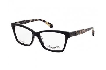 Image of Kenneth Cole KC0207 Eyeglass Frames - Shiny Black Frame Color