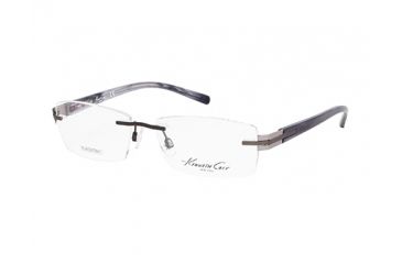 Image of Kenneth Cole KC0208 Eyeglass Frames - Matte Blue Frame Color