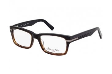 Image of Kenneth Cole KC0210 Eyeglass Frames - Dark Brown Frame Color