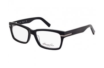 Image of Kenneth Cole KC0210 Eyeglass Frames - Shiny Black Frame Color