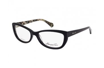 Image of Kenneth Cole KC0211 Eyeglass Frames - Shiny Black Frame Color