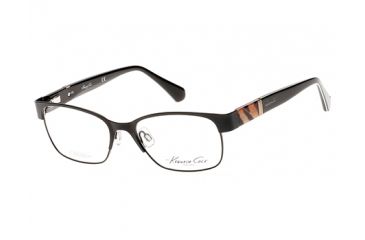 Image of Kenneth Cole KC0214 Eyeglass Frames - Matte Black Frame Color