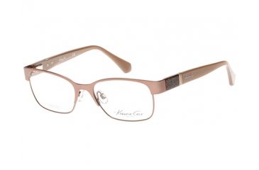 Image of Kenneth Cole KC0214 Eyeglass Frames - Matte Light Brown Frame Color