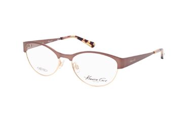 Image of Kenneth Cole KC0215 Eyeglass Frames - Matte Dark Brown Frame Color