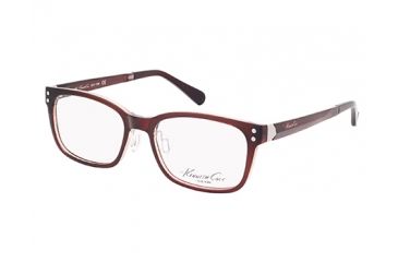 Image of Kenneth Cole KC0216 Eyeglass Frames - Dark Brown Frame Color