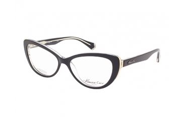Image of Kenneth Cole KC0219 Eyeglass Frames - Black/Crystal Frame Color