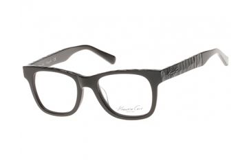 Image of Kenneth Cole KC0222 Eyeglass Frames - Shiny Black Frame Color