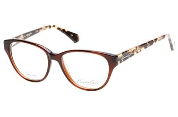 Image of Kenneth Cole KC0231 Eyeglass Frames - Shiny Dark Brown Frame Color
