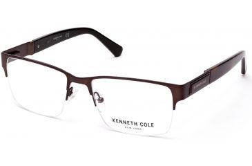 Image of Kenneth Cole KC0268 Eyeglass Frames - Matte Dark Brown Frame Color