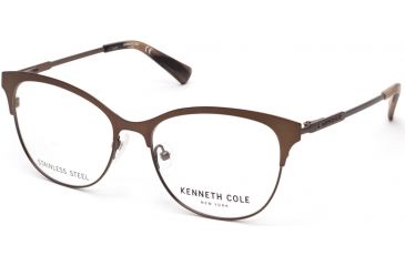 Image of Kenneth Cole KC0281 Eyeglass Frames - Matte Dark Brown Frame Color