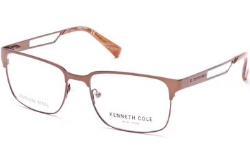 Image of Kenneth Cole KC0282 Eyeglass Frames - Matte Dark Brown Frame Color