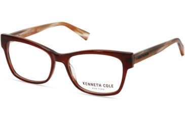 Image of Kenneth Cole KC0297 Eyeglass Frames - Matte Dark Brown Frame Color