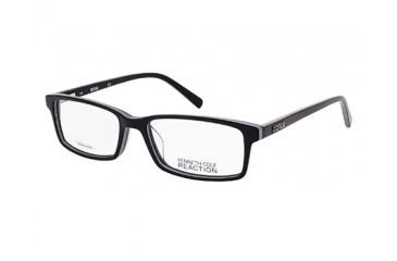 Image of Kenneth Cole KC0749 Eyeglass Frames - Black / White Frame Color