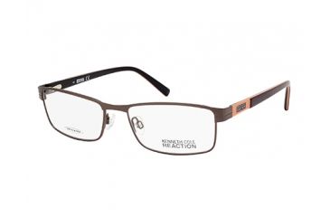 Image of Kenneth Cole KC0752 Eyeglass Frames - Shiny Dark Brown Frame Color