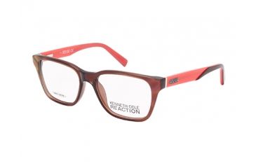 Image of Kenneth Cole KC0755 Eyeglass Frames - Shiny Dark Brown Frame Color
