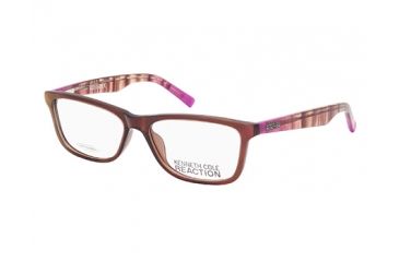 Image of Kenneth Cole KC0757 Eyeglass Frames - Shiny Dark Brown Frame Color