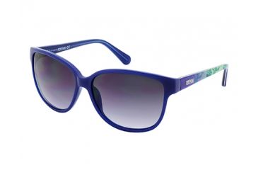 Image of Kenneth Cole KC2720 Sunglasses - Shiny Blue Frame Color, Gradient Smoke Lens Color