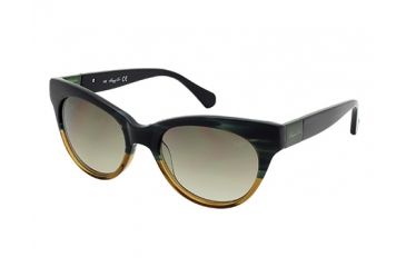 Image of Kenneth Cole KC7124 Sunglasses - Green Horn Frame Color, Gradient Green Lens Color