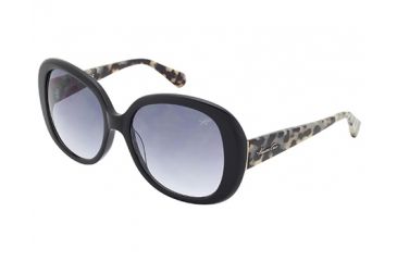 Image of Kenneth Cole KC7160 Sunglasses - Shiny Black Frame Color, Gradient Smoke Lens Color