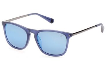 Image of Kenneth Cole KC7178 Sunglasses - Matte Blue Frame Color, Brown Mirror Lens Color