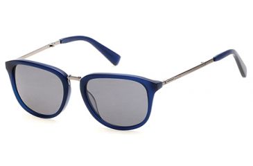 Image of Kenneth Cole KC7196 Sunglasses - Matte Blue Frame Color, Smoke Polarized Lens Color