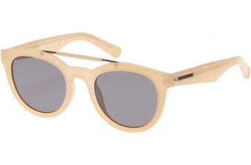 Image of Kenneth Cole KC7205 Sunglasses - Matte Beige Frame Color, Smoke Lens Color