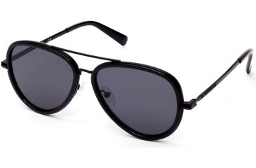 Image of Kenneth Cole KC7222 Eyewear - Unisex - Sunglasses - Shiny Black Frame Color, Smoke Lens Color