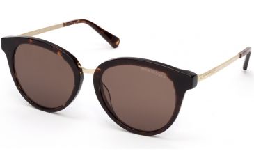 Image of Kenneth Cole KC7228 Sunglasses - Dark Havana Frame Color, Brown Polarized Lens Color