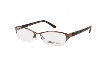 Image of Kenneth Cole New York KC0160 Eyeglass Frames - Matte Dark Brown Frame Color