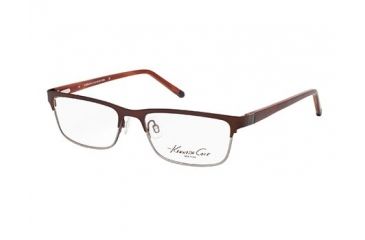 Image of Kenneth Cole New York KC0178 Eyeglass Frames - Shiny Dark Brown Frame Color