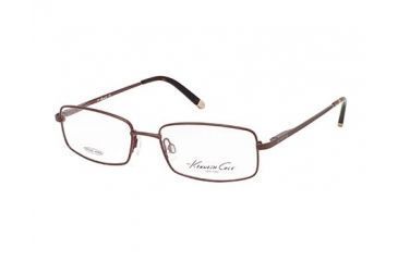 Image of Kenneth Cole New York KC0179 Eyeglass Frames - Shiny Dark Brown Frame Color