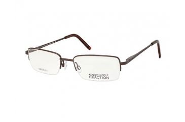 Image of Kenneth Cole Reaction KC0726 Eyeglass Frames - Shiny Dark Brown Frame Color